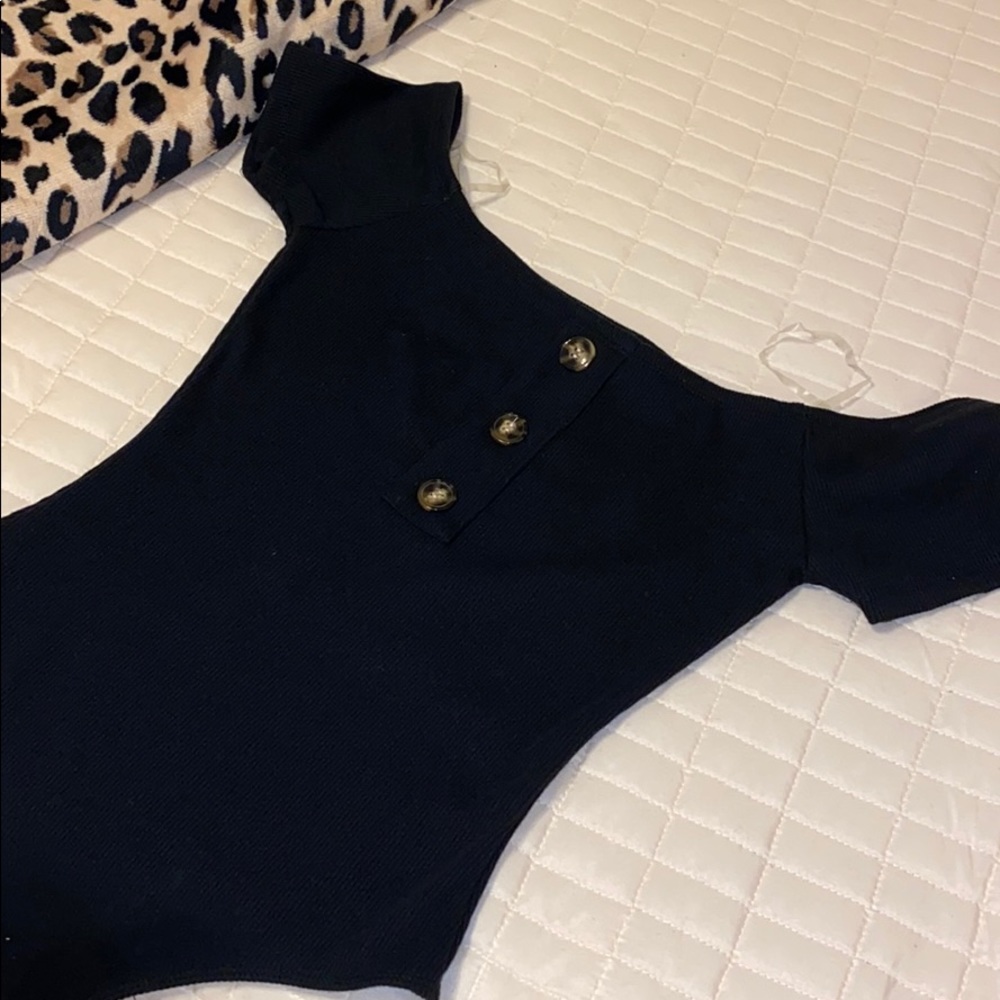 Ribbed Off the Shoulder Bodysuit